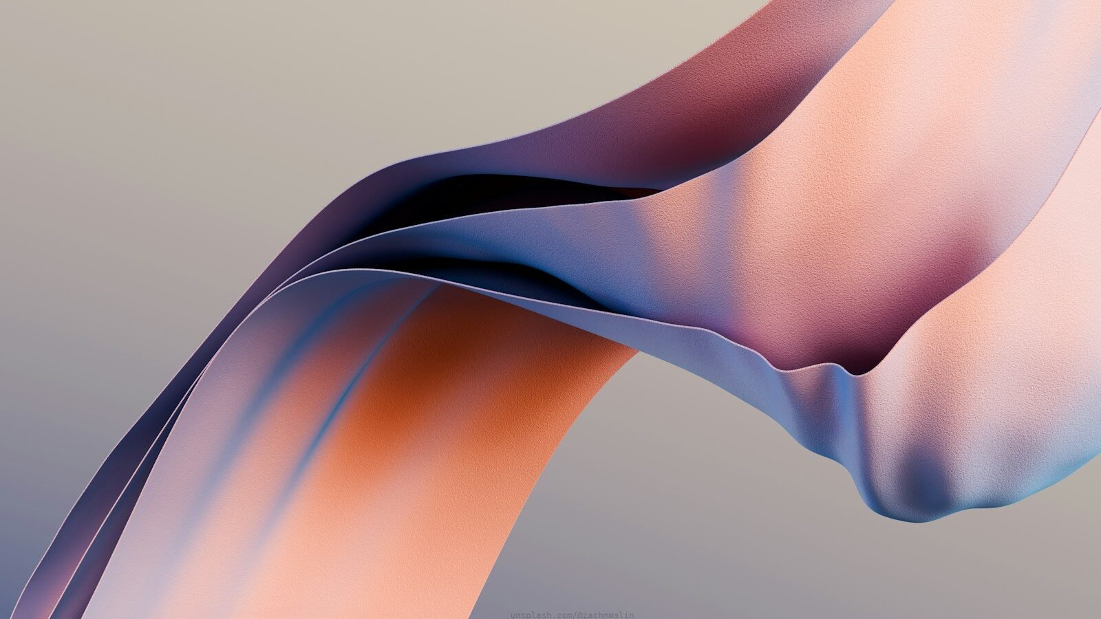 Abstract flowing fabric with soft pastel colors